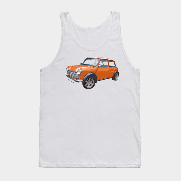 Another Classic Mini Orange Tank Top by jdm1981